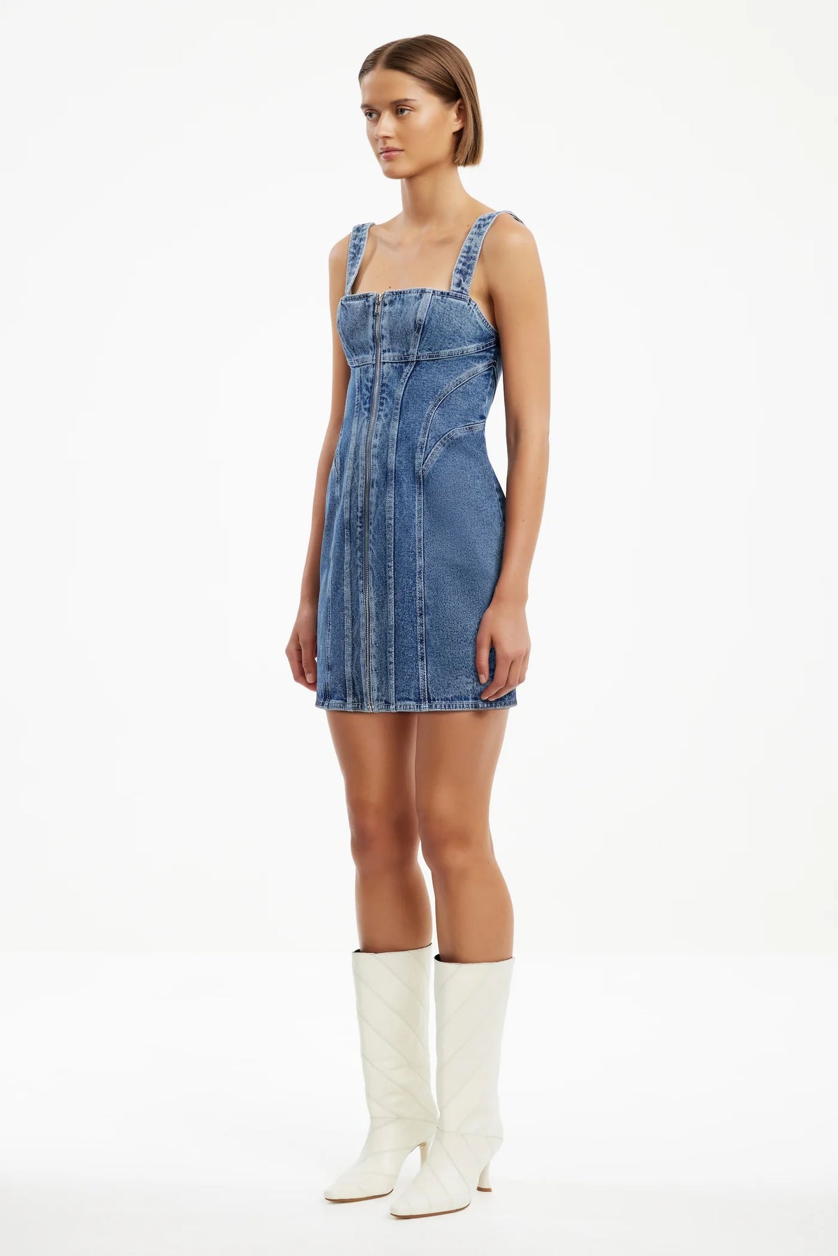 Significant Other Sabrina Mini Dress | Washed Indigo