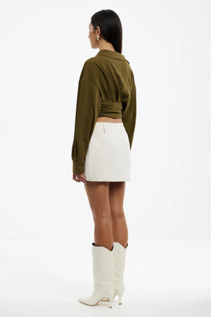 Significant Other Zaina Mini Skirt | Ecru