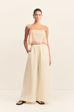 Shona Joy Everly Crop Cami | Macadamia