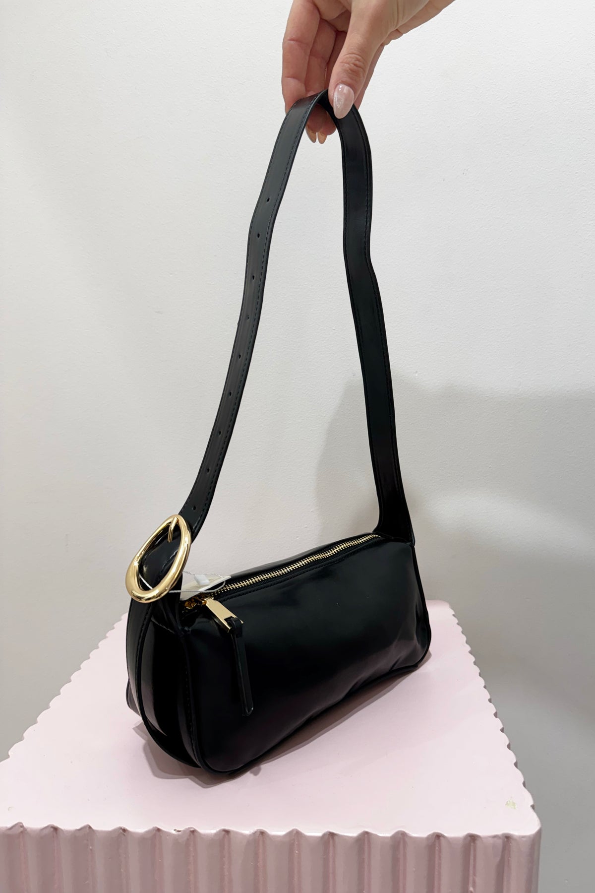 Billini Hailey Shoulder Bag | Black Shine