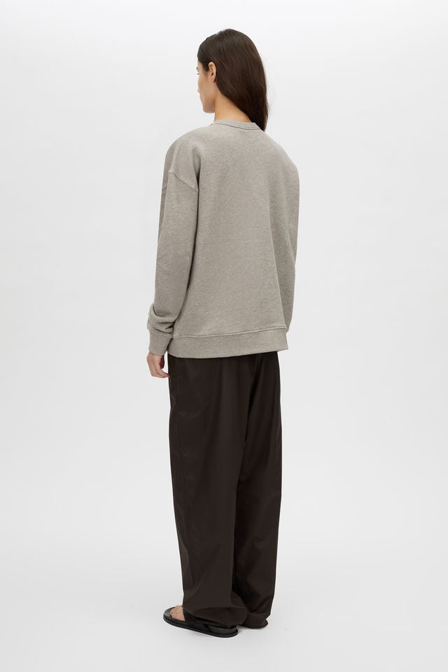 C&M Camilla & Marc Polaris Logo Crew | Dappled Grey