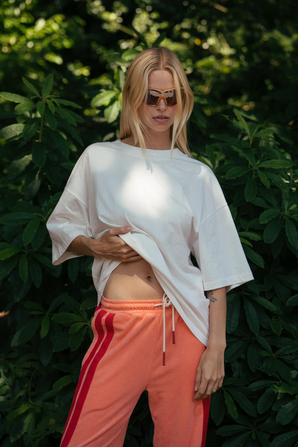 Araminta James Santorini Oversized Tee | Warm White