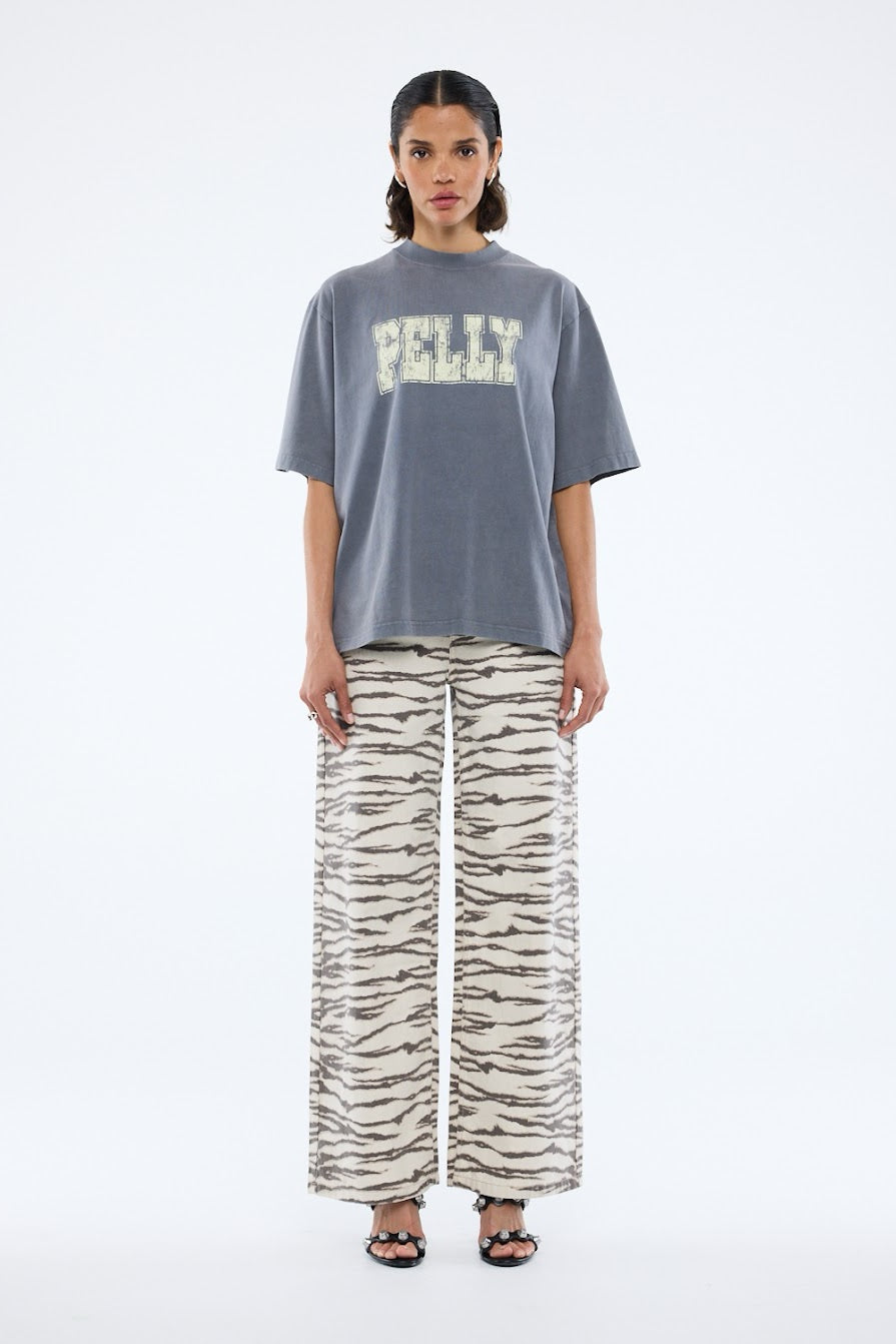 Ena Pelly World Tour Tee | Washed Grey