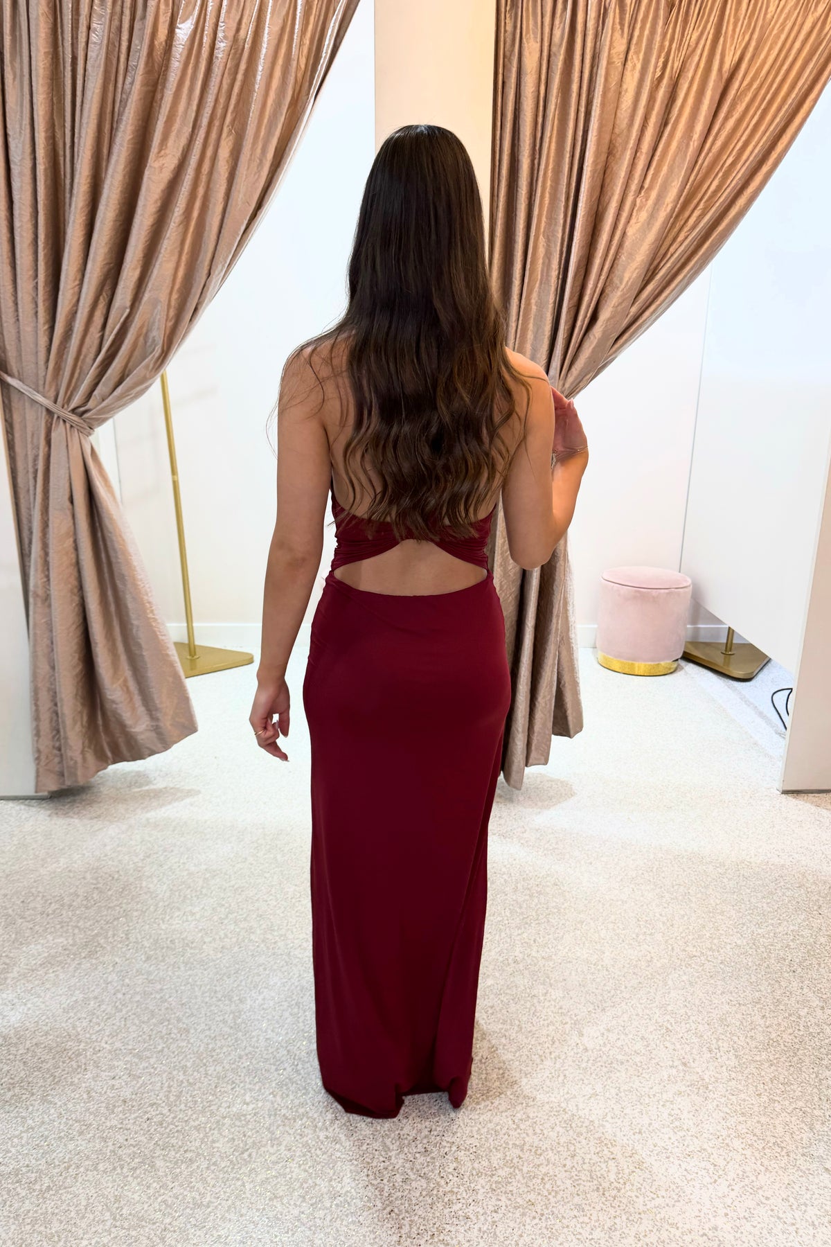 Bec + Bridge Thalia V Maxi Dress | Syrah