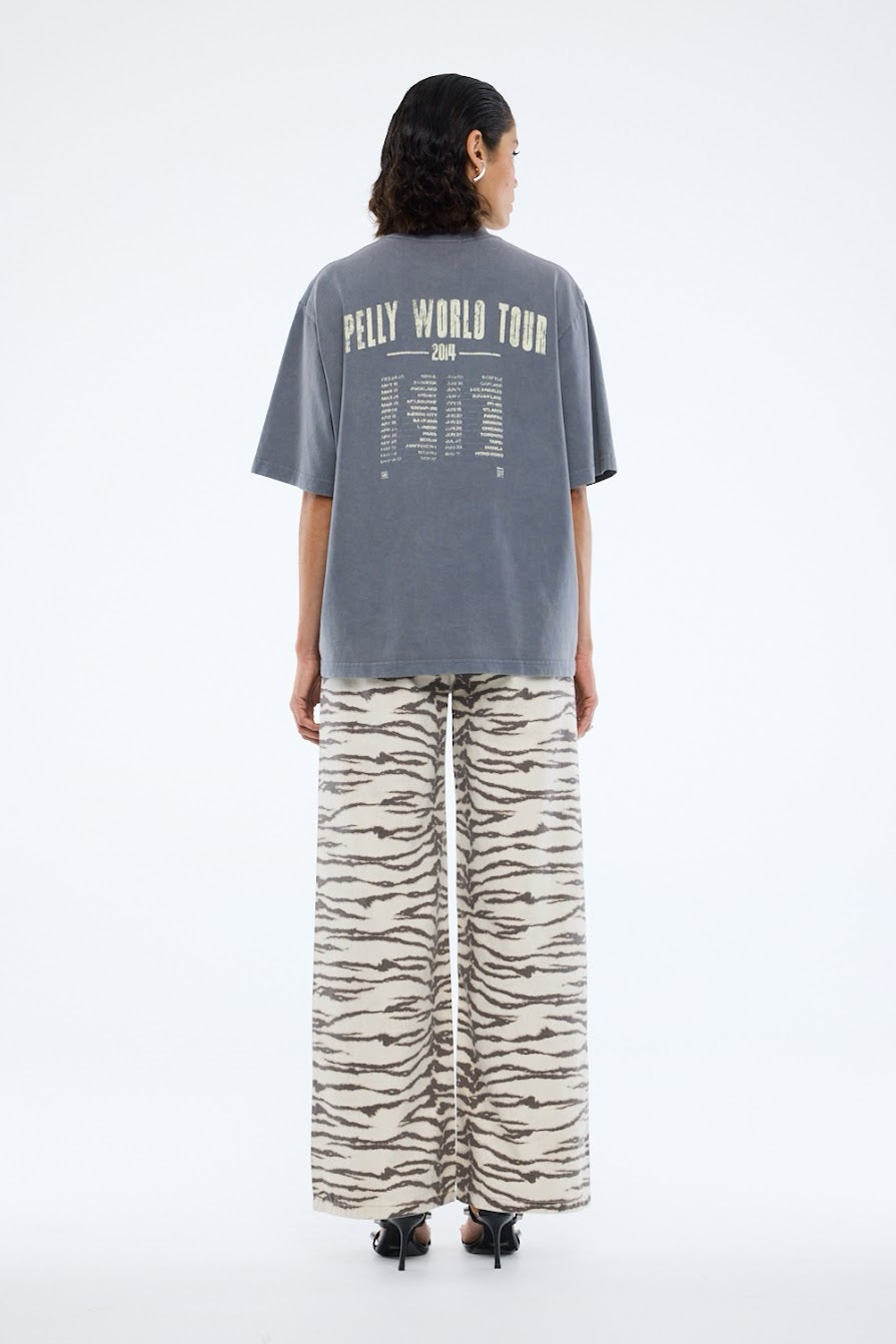 Ena Pelly World Tour Tee | Washed Grey