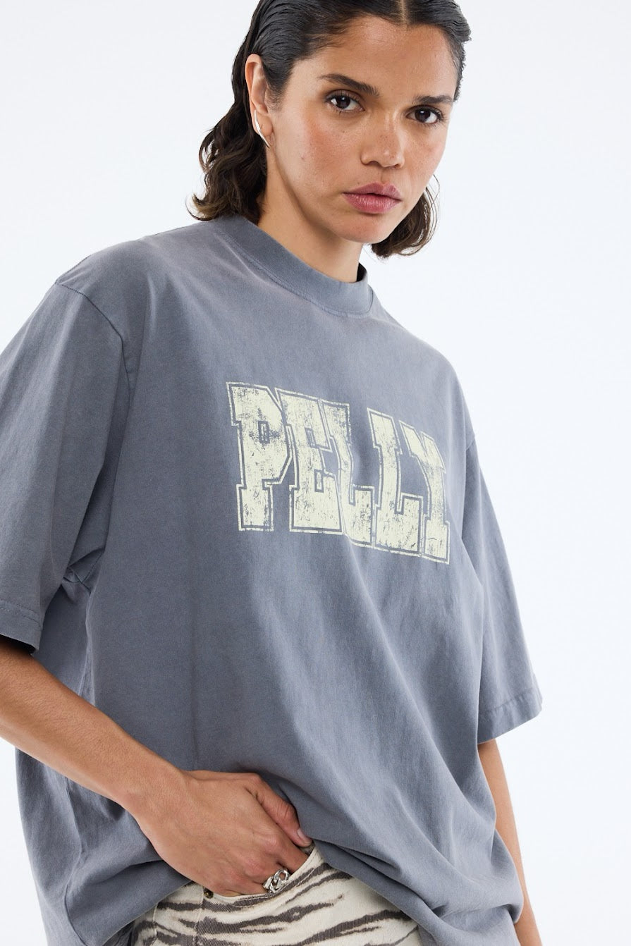 Ena Pelly World Tour Tee | Washed Grey