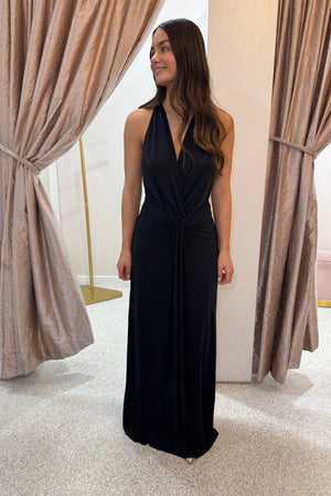 Bec + Bridge Thalia V Maxi Dress | Black