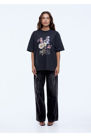 Ena Pelly Bouquet Tee Vintage Black