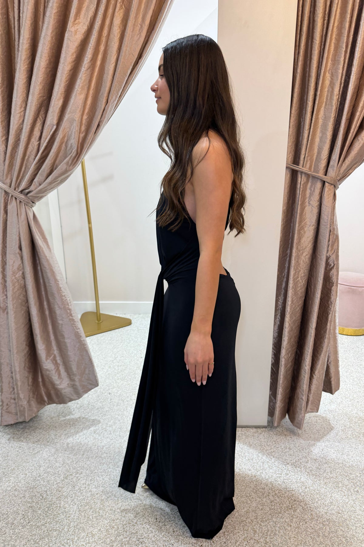 Bec + Bridge Thalia V Maxi Dress | Black