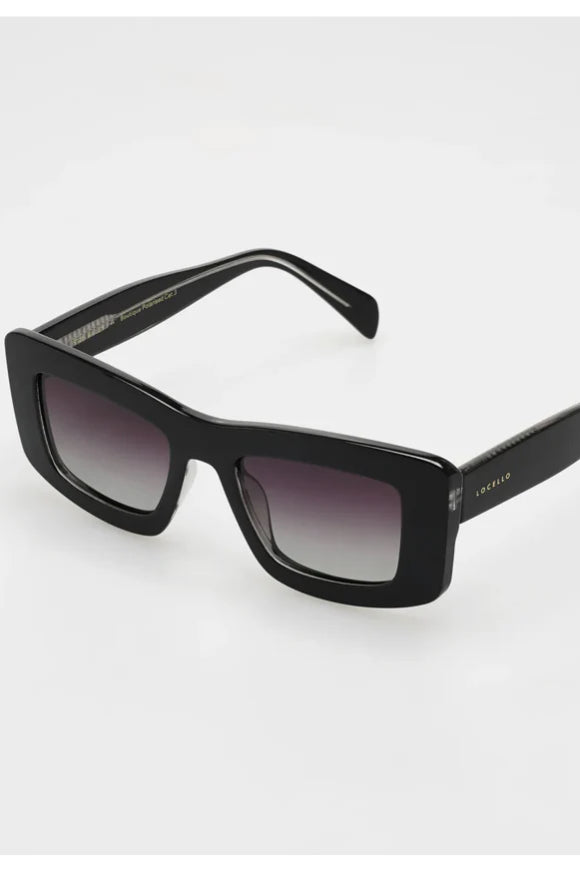 Locello Bailey Sunglasses | Crystal Black Smoke