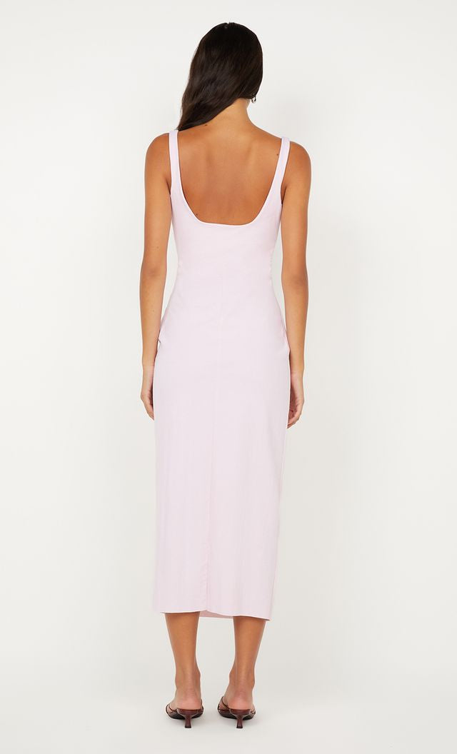 Bec + Bridge Aveline Tuck Midi Dress | Ballet Pink