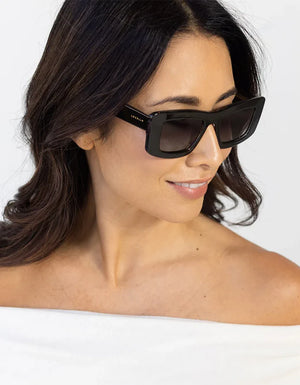 Locello Bailey Sunglasses | Crystal Black Smoke