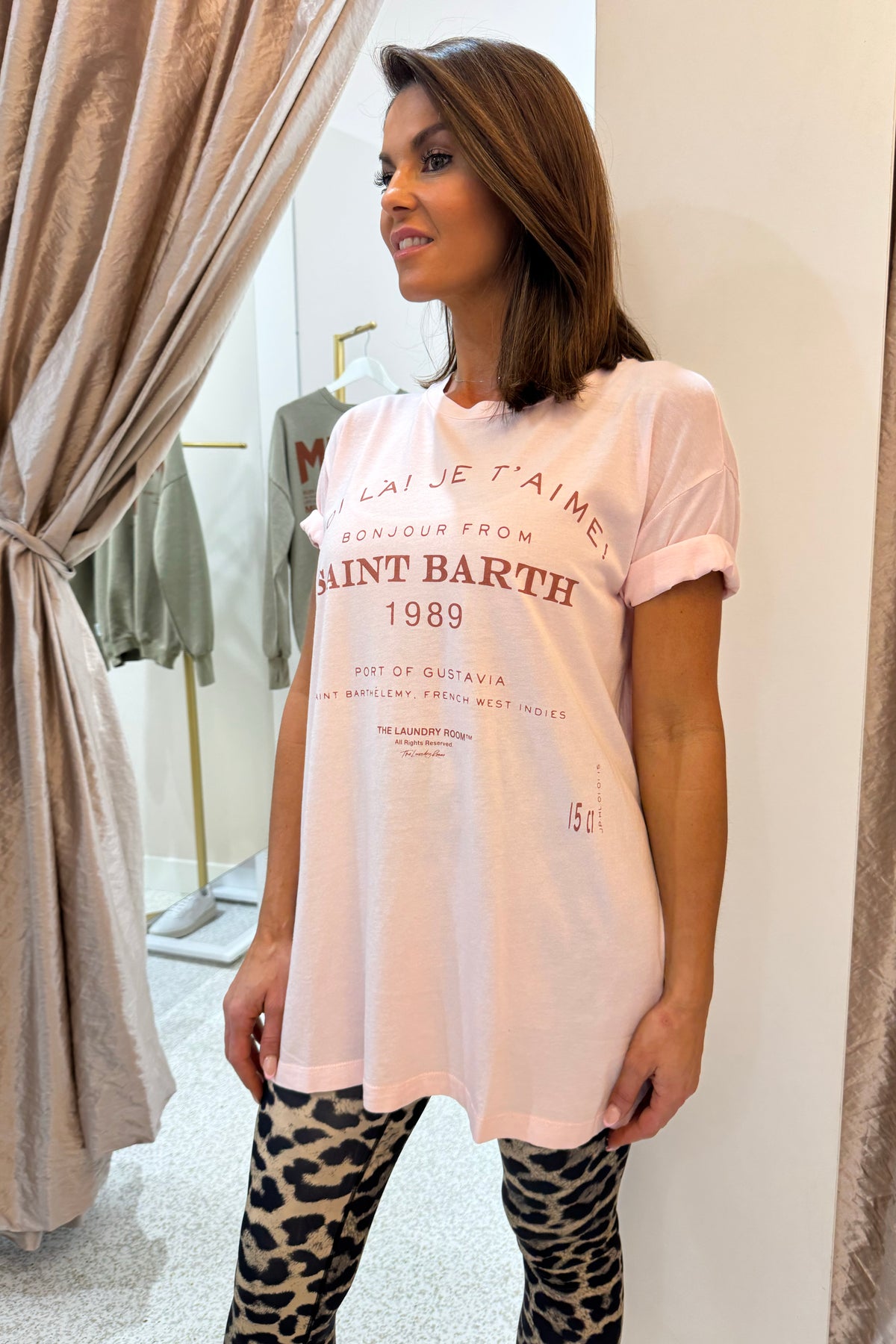 The Laundry Room Saint Barth 89 Oversized Tee | Blush