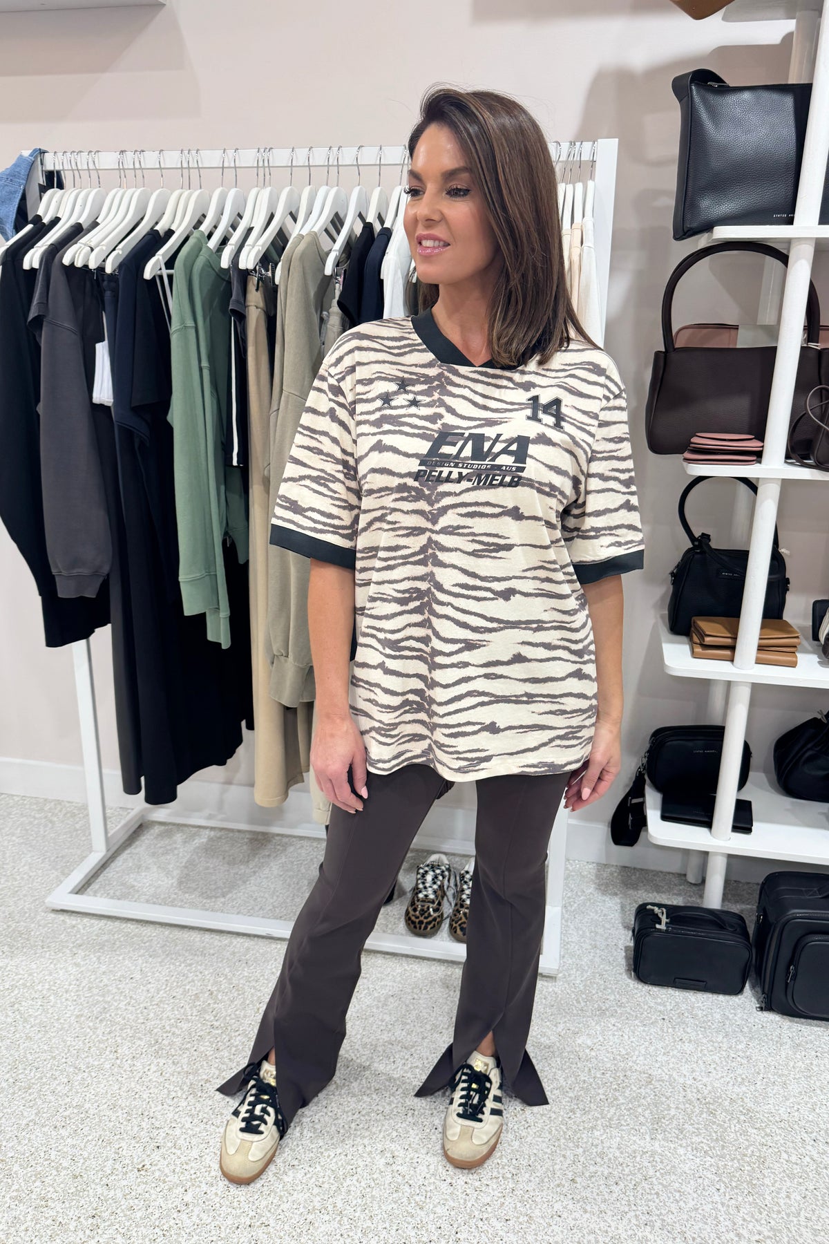 Ena Pelly Tiger Ena Team Tee | Tiger Print