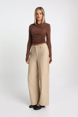 Madison The Label Adalia Top | Espresso