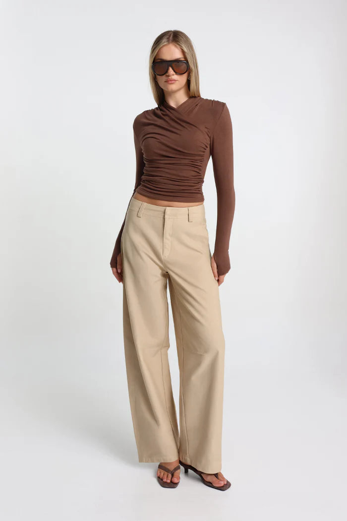 Madison The Label Adalia Top | Espresso