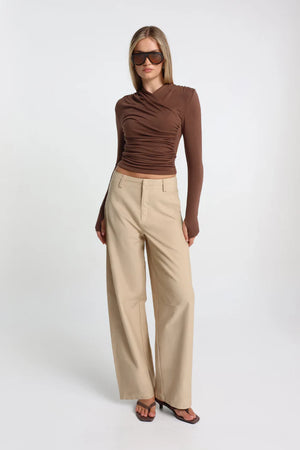 Madison The Label Adalia Top | Espresso