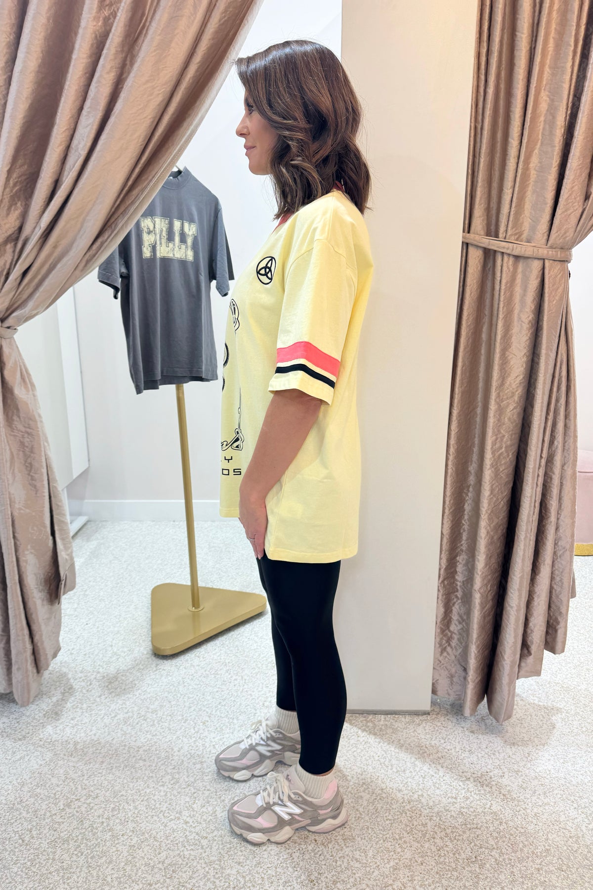 Ena Pelly Snake Jersey Tee | Panna Cotta
