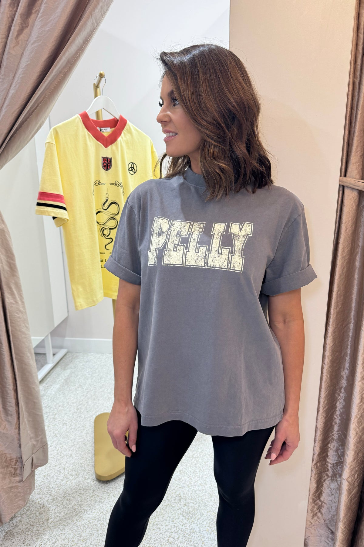 Ena Pelly World Tour Tee | Washed Grey