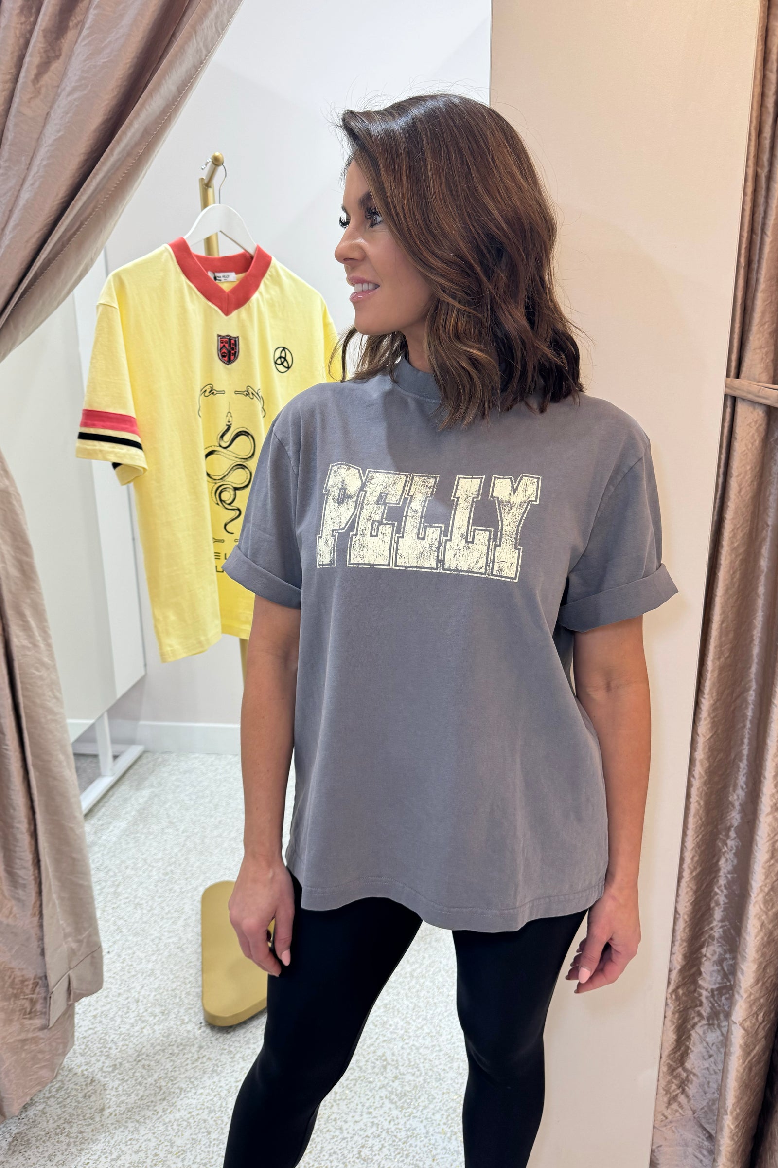 Ena Pelly World Tour Tee | Washed Grey