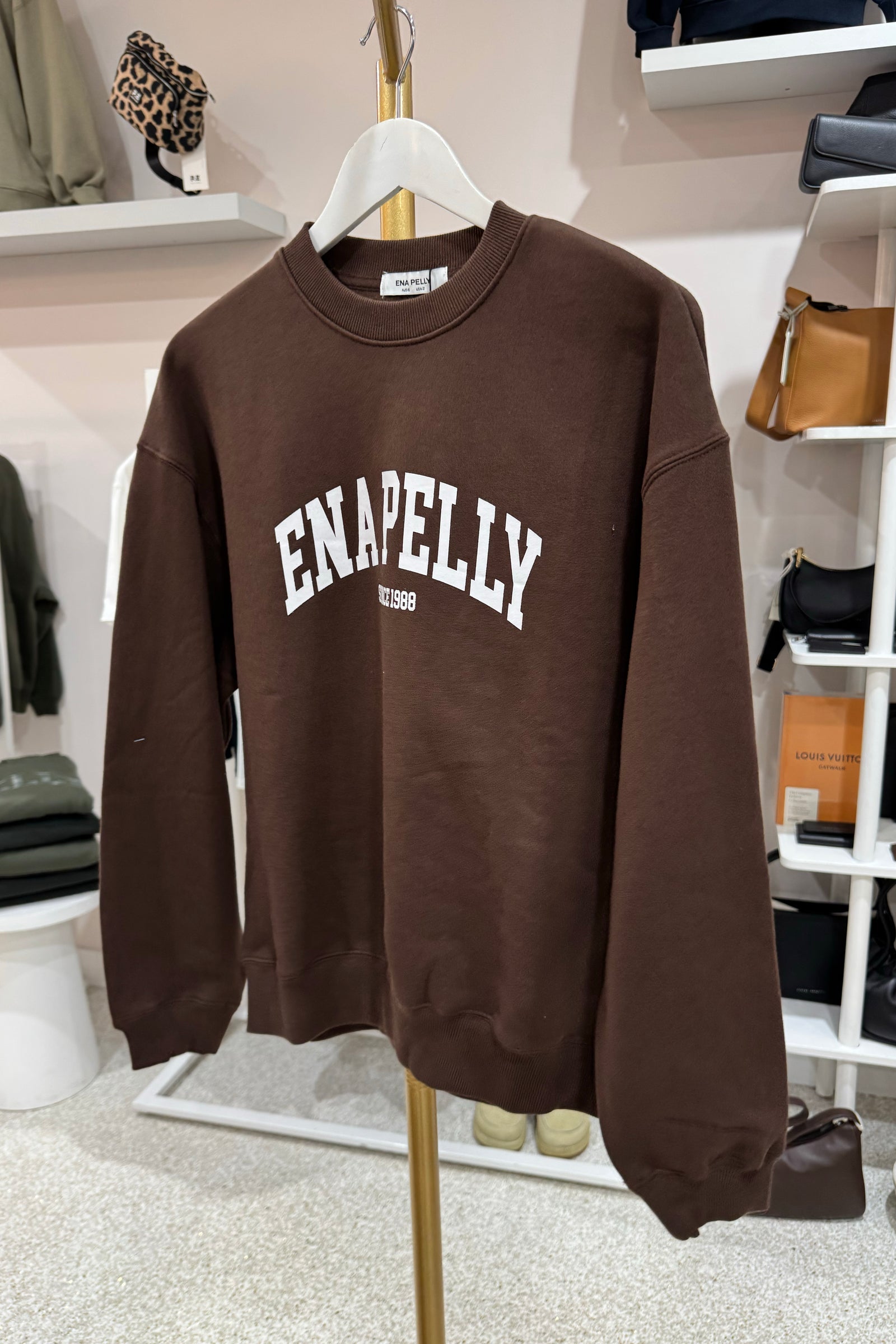 Ena Pelly Mila Oversized Sweater | Chocolate