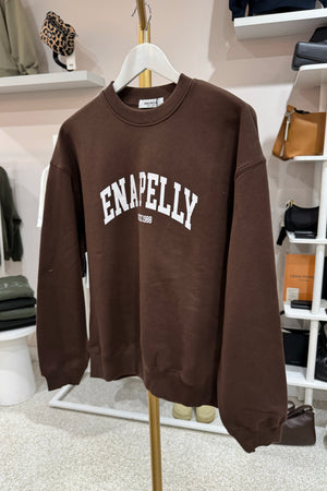 Ena Pelly Mila Oversized Sweater | Chocolate