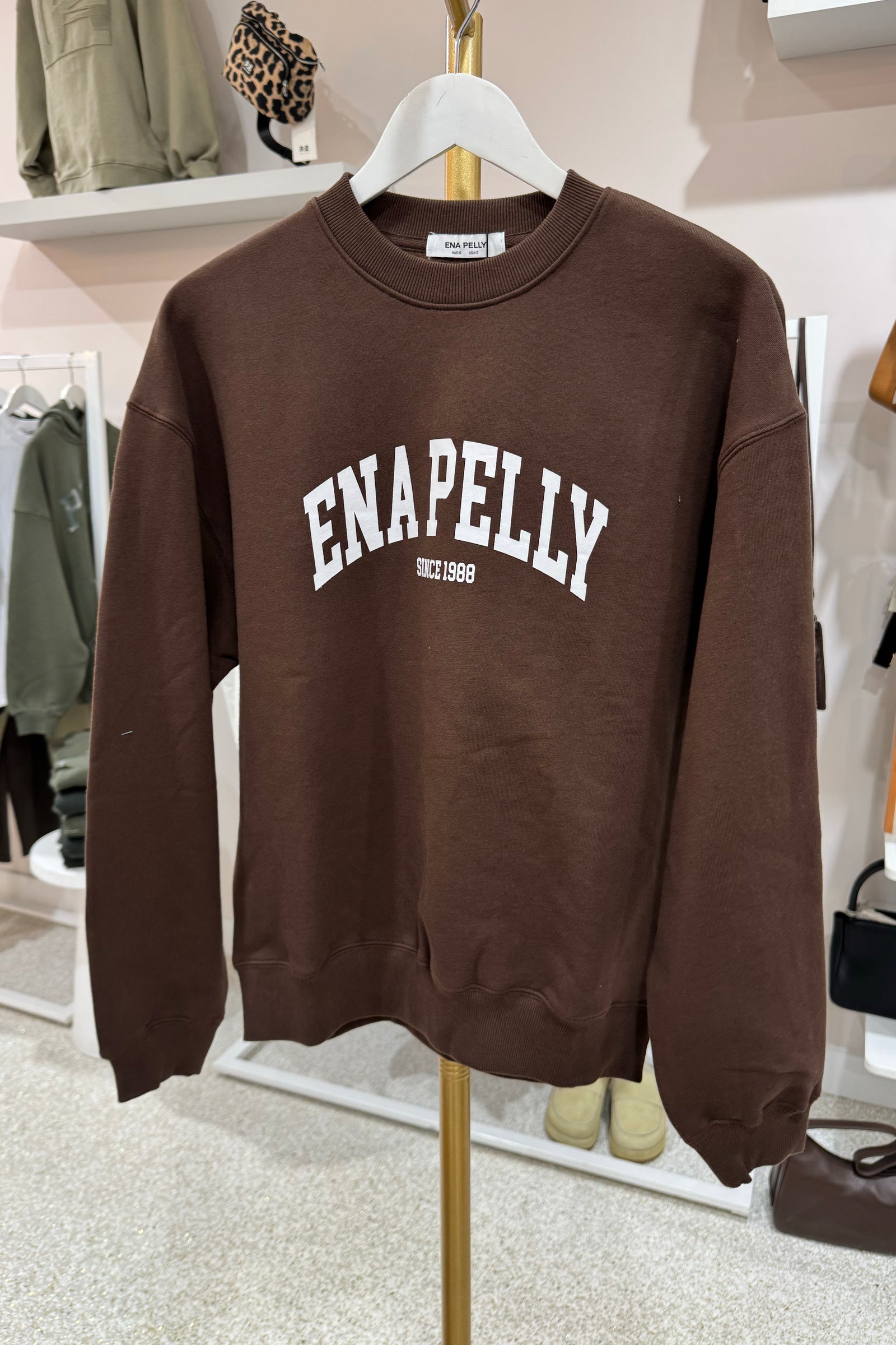 Ena Pelly Mila Oversized Sweater | Chocolate