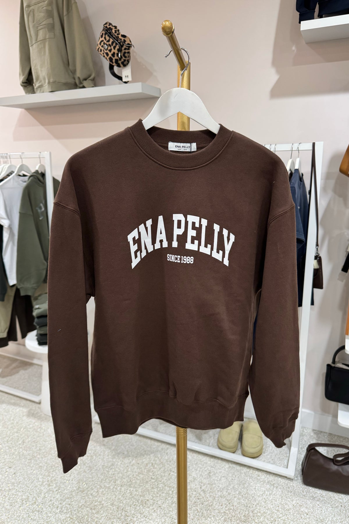 Ena Pelly Mila Oversized Sweater | Chocolate