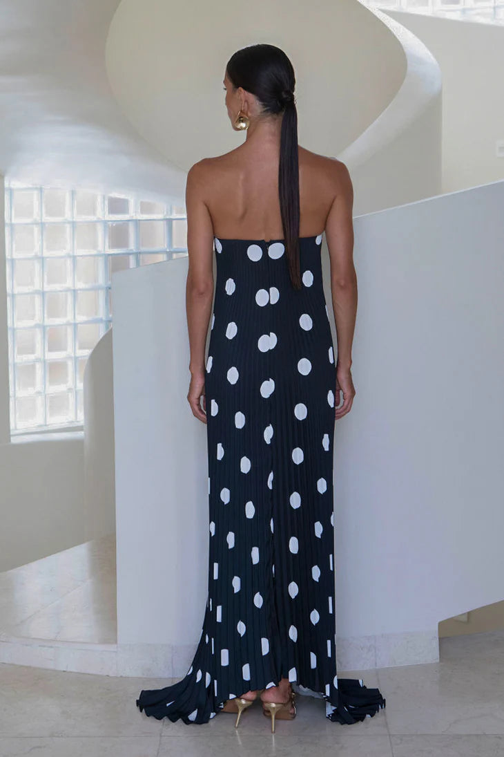 L'idee Black Tie Gown | Polka Noir