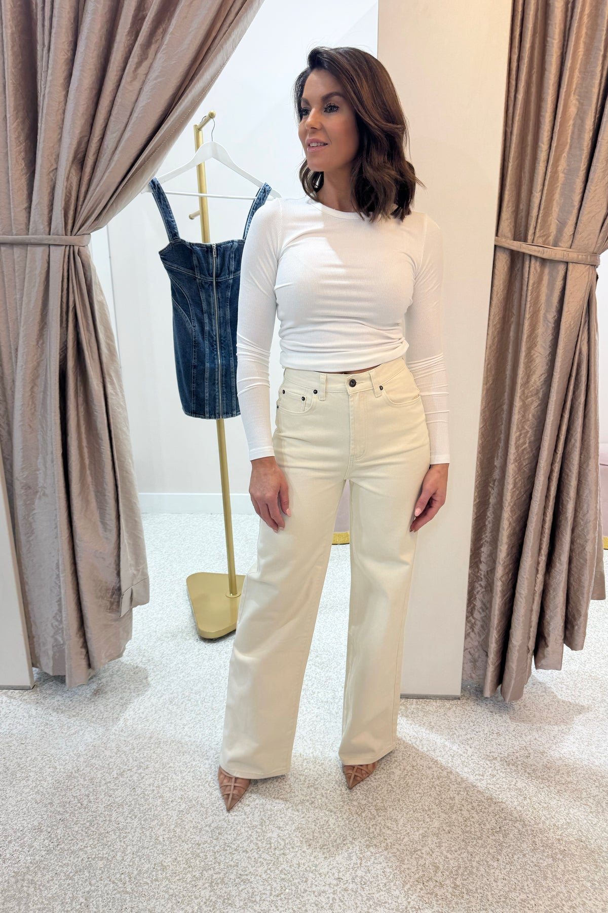 Chosen By Fifi & Annie The Frankie 2.0 Jean | Cream