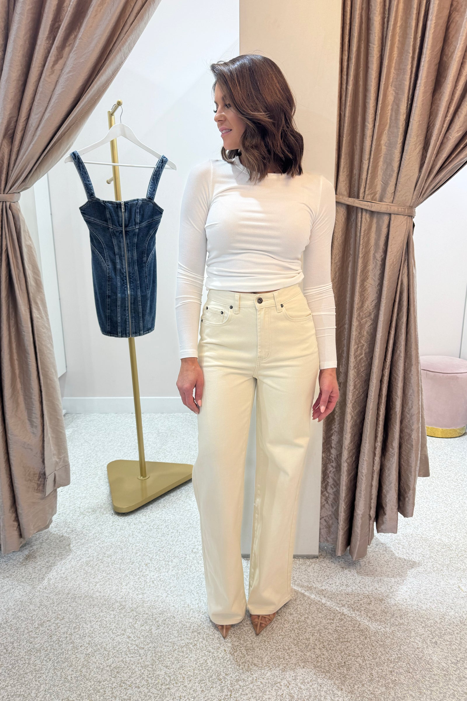 Chosen By Fifi & Annie The Frankie 2.0 Jean | Cream