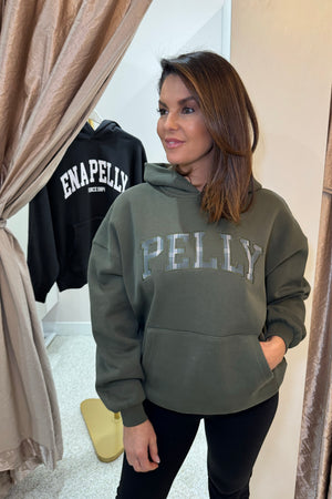 Ena Pelly Cassie Oversized Hoodie | Washed Olive