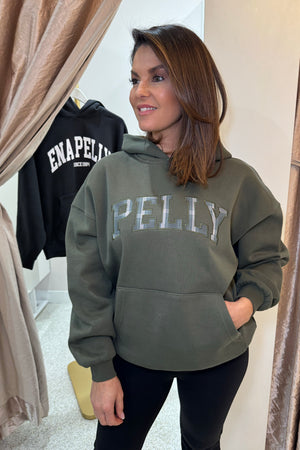 Ena Pelly Cassie Oversized Hoodie | Washed Olive