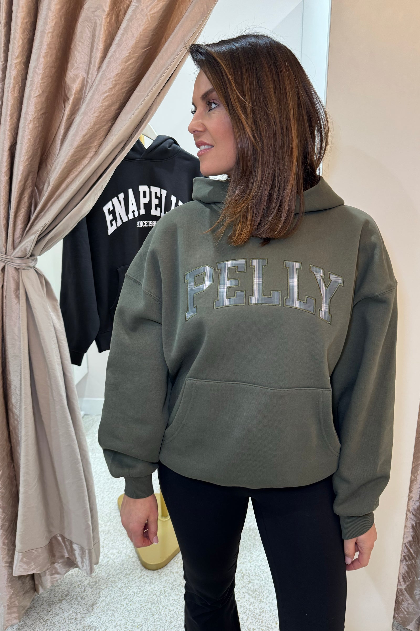 Ena Pelly Cassie Oversized Hoodie | Washed Olive