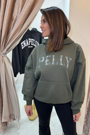 Ena Pelly Cassie Oversized Hoodie | Washed Olive