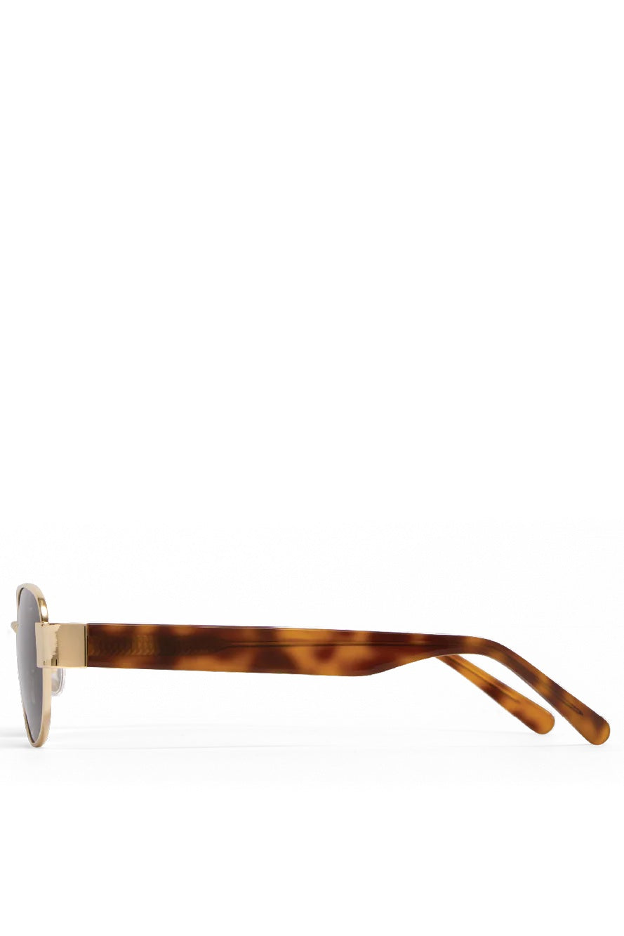 Banbe The Addison | Gold Havana Tort Green