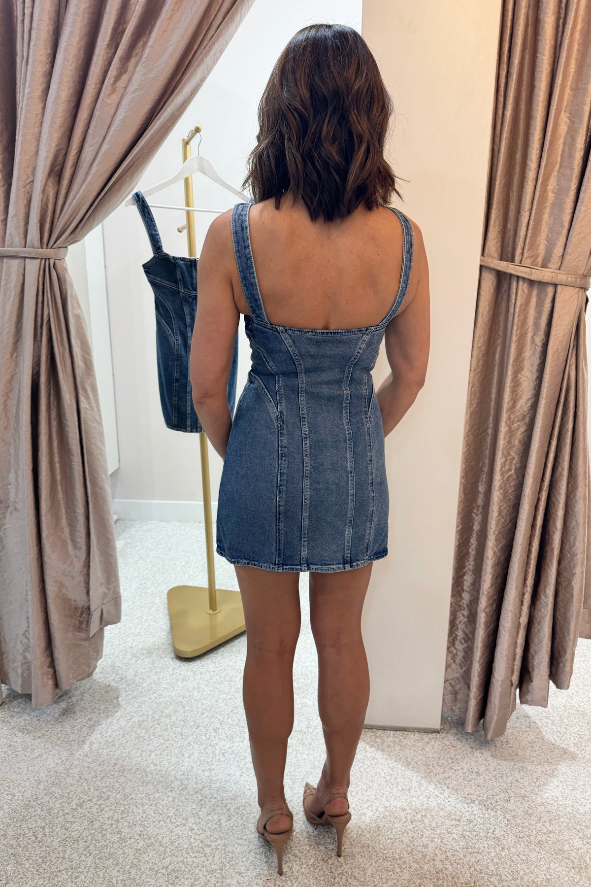 Significant Other Sabrina Mini Dress | Washed Indigo