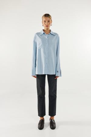 Madison The Label Lyon Shirt | Powder Blue