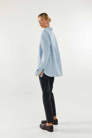 Madison The Label Lyon Shirt | Powder Blue