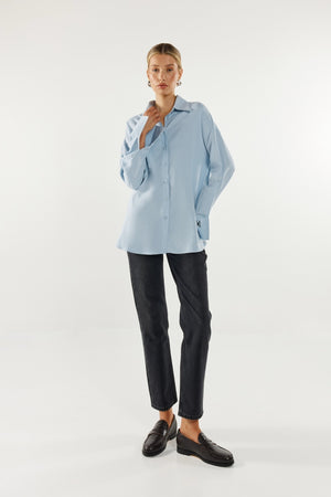 Madison The Label Lyon Shirt | Powder Blue