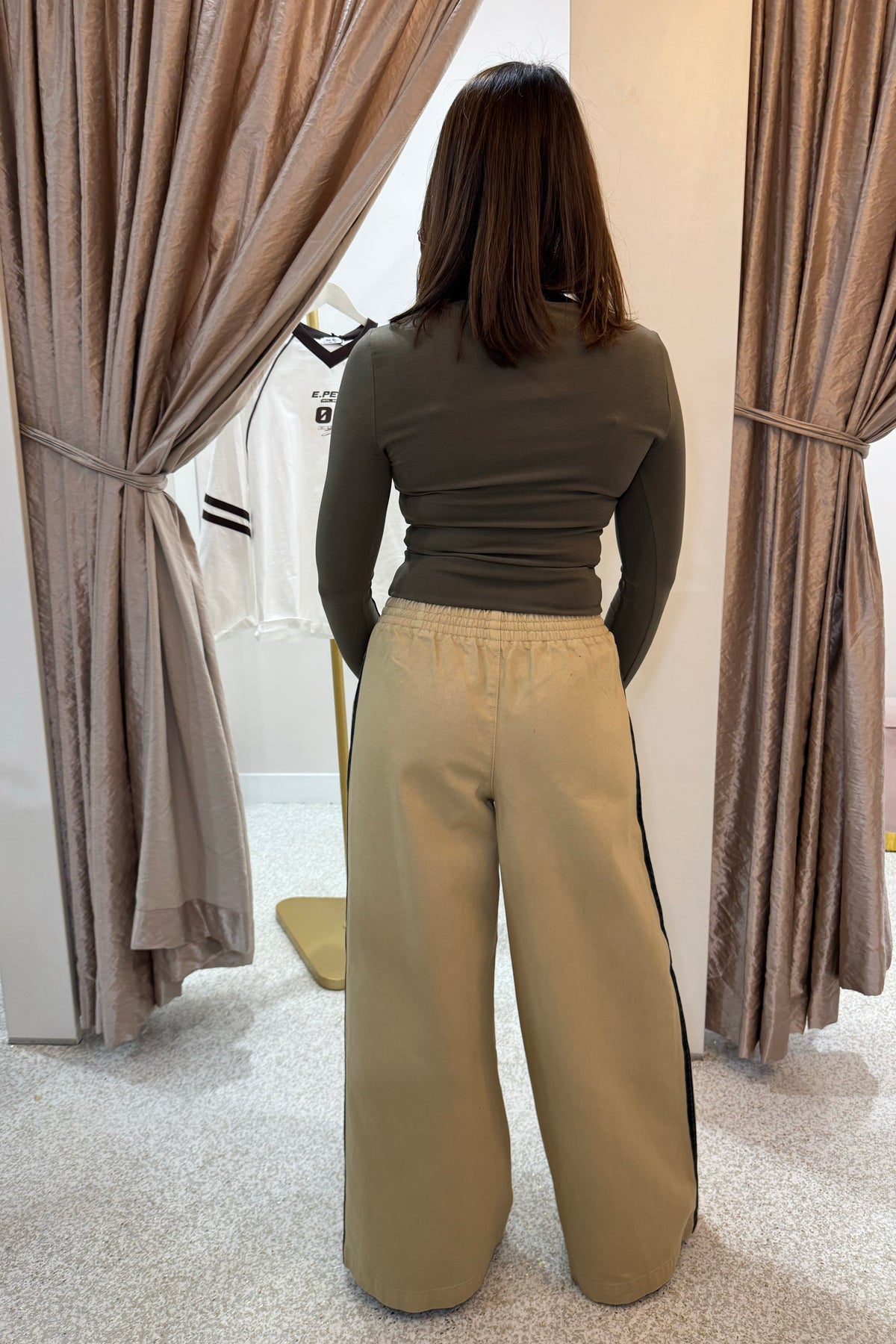 Ena Pelly Myla Wide Leg Pant | Wheat