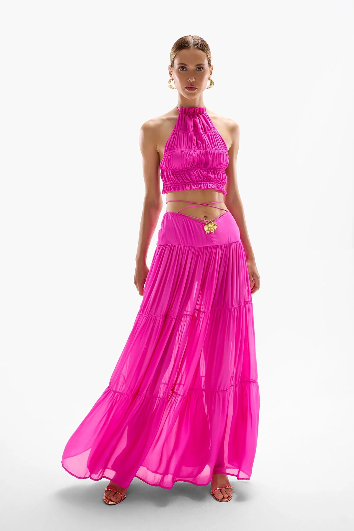 Cin Cin Song Orchid Skirt | Fuchsia