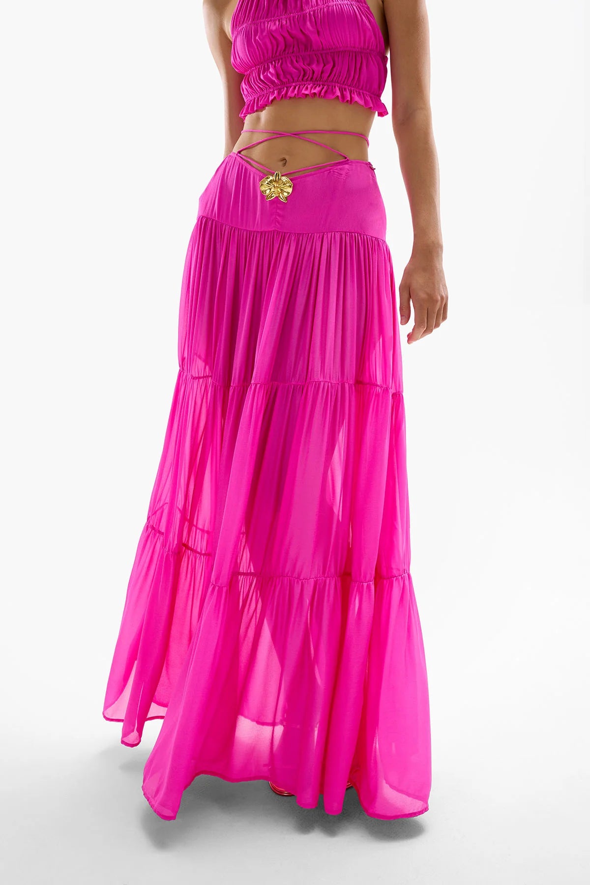 Cin Cin Song Orchid Skirt | Fuchsia