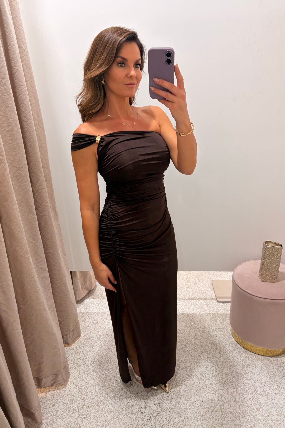 Ownley Rhea Midi Dress | Chocolate