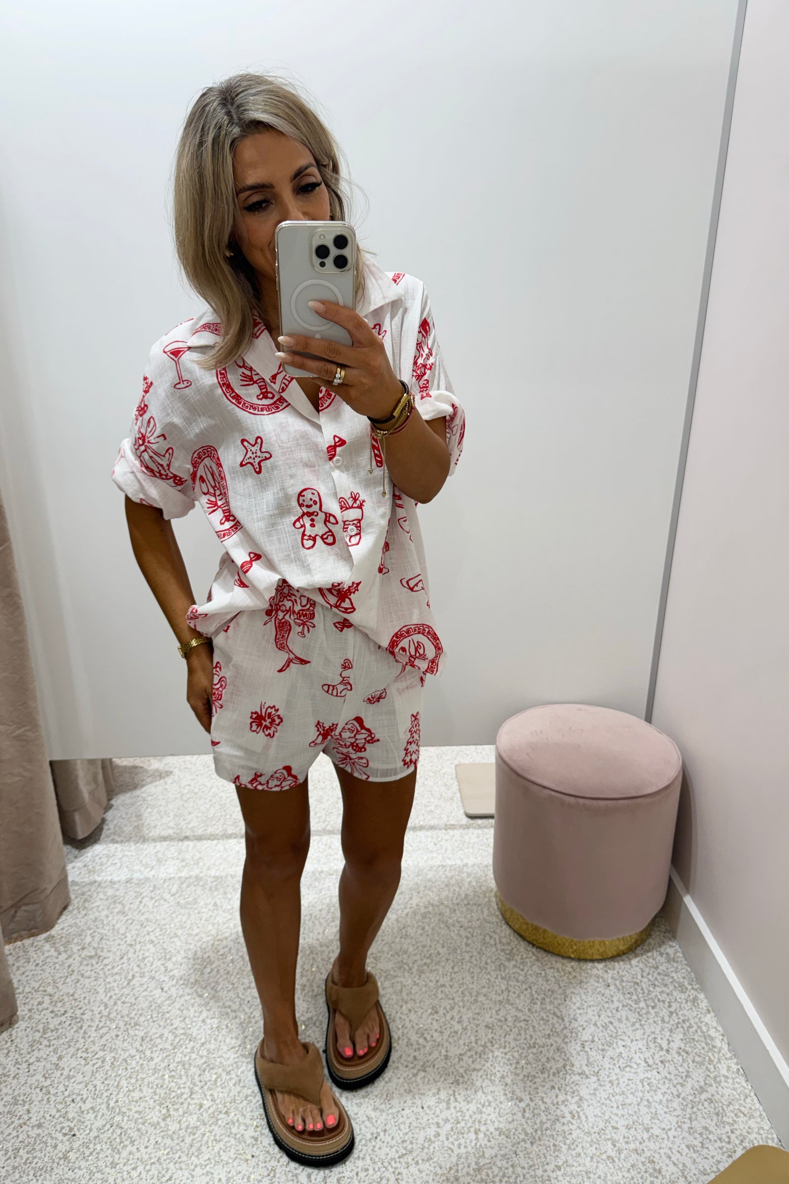 Chosen By Fifi & Annie The Christmas Morning Short Set | White || BEST SELLER RESTOCKED ETA 15/12/2025