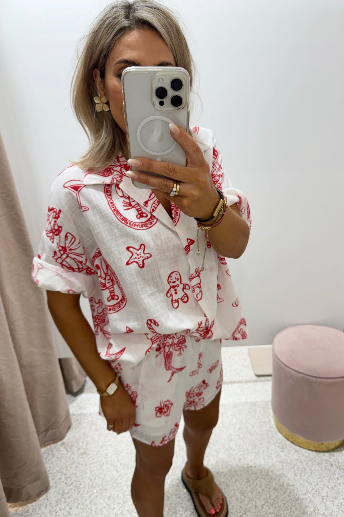 Chosen By Fifi & Annie The Christmas Morning Short Set | White