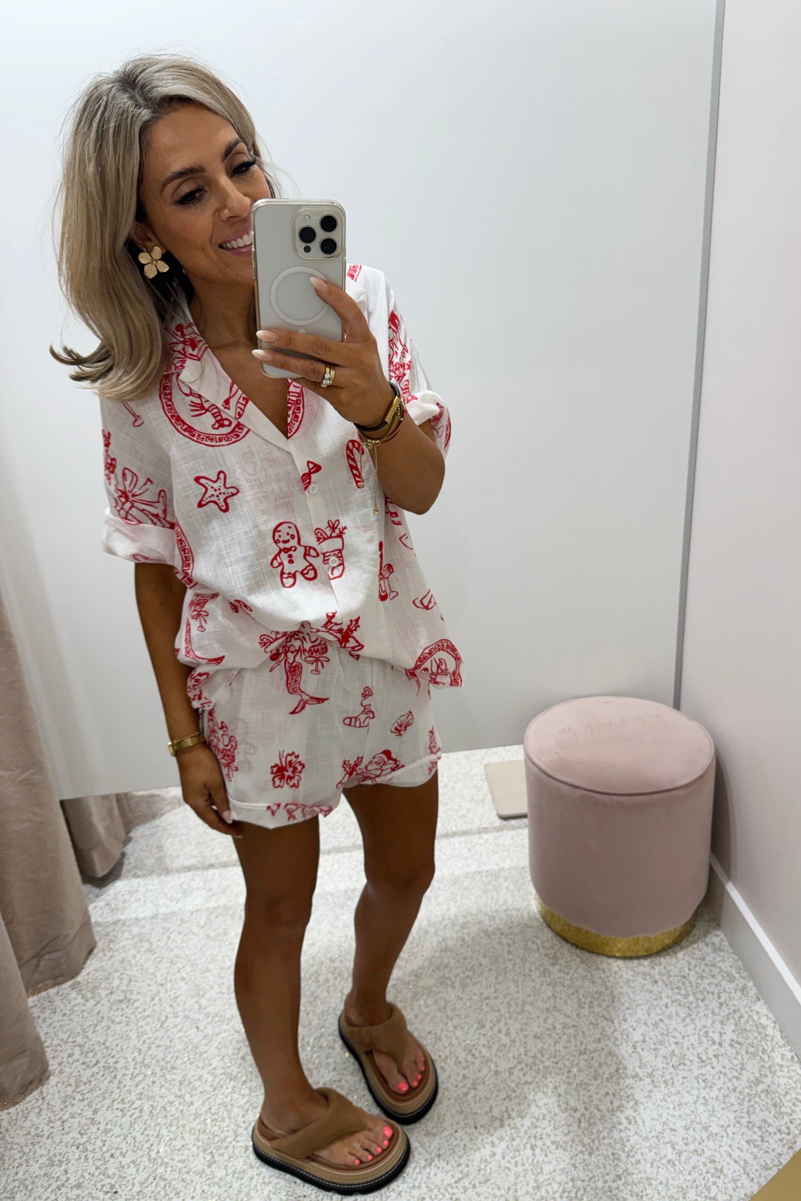 Chosen By Fifi & Annie The Christmas Morning Short Set | White || BEST SELLER RESTOCKED ETA 15/12/2025