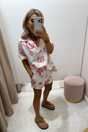 Chosen By Fifi & Annie The Christmas Morning Short Set | White