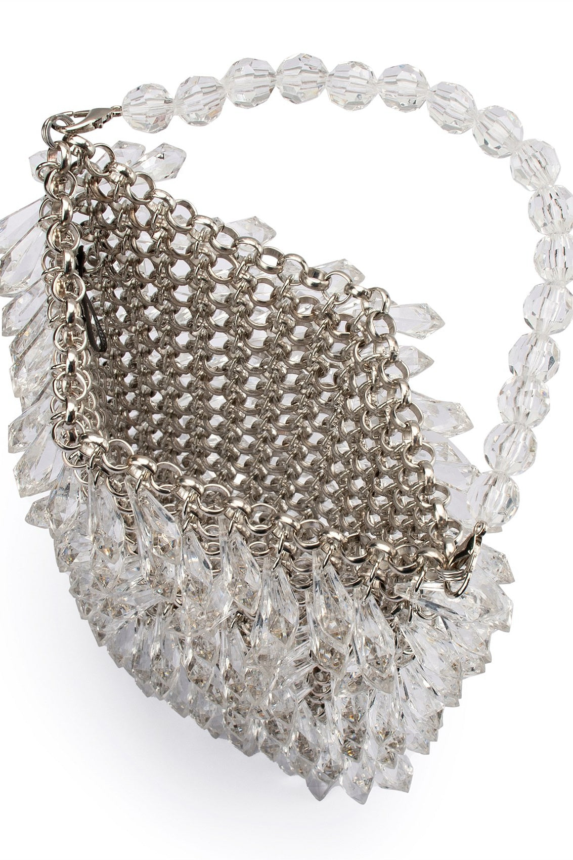 Olga Berg The Florence Chain Mail Bag | Silver