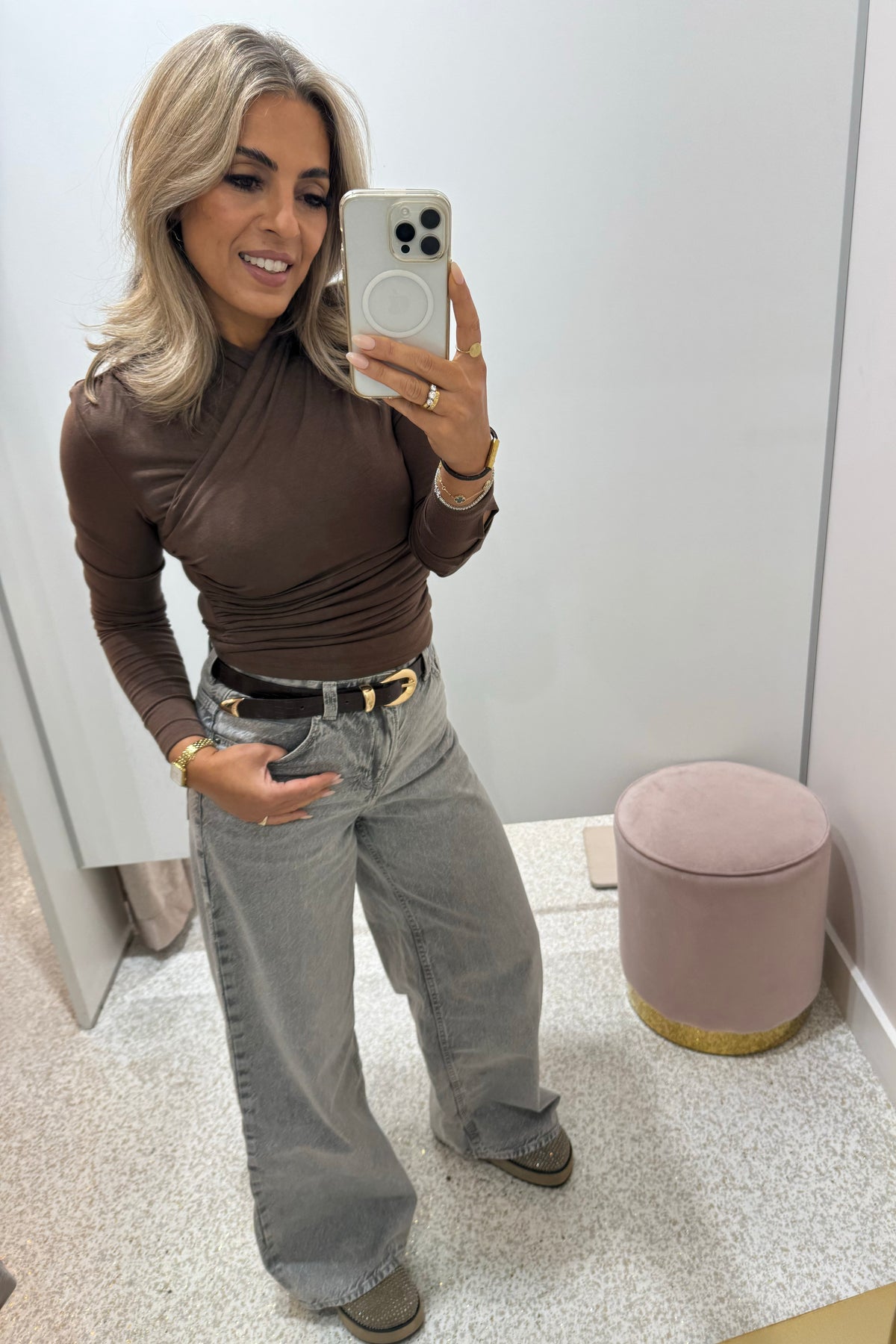 Madison The Label Adalia Top | Espresso